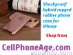 Shockproof hybrid rugged rubber phone case for iphone